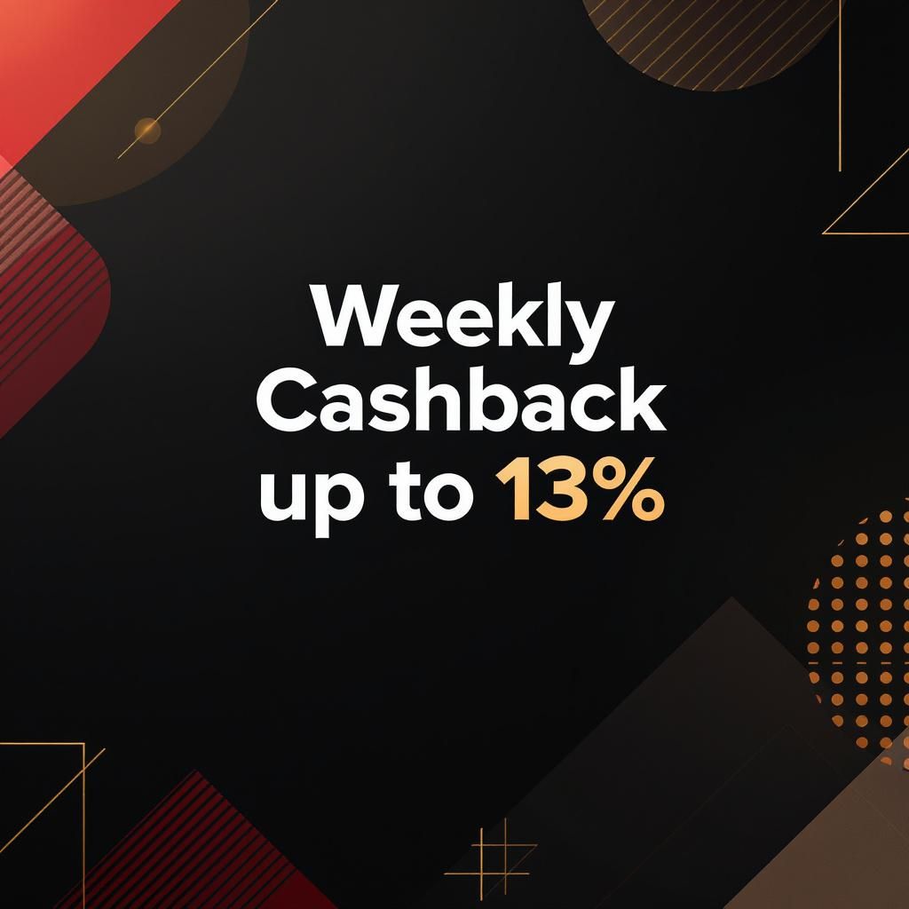 Weekly Cashback up to 13%